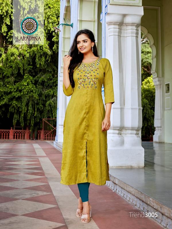 Aradhna Fashion Trend Vol 3 Designer Embroidery Kurti Collection